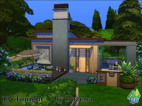 Sims 4 — 13' Tonight by Bozena — The house is located in the Windslar district. Windenburg The house has a living room