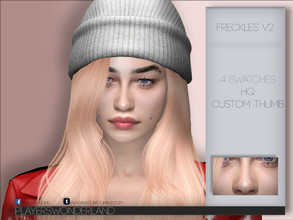 Sims 4 — Freckles V2 by PlayersWonderland — . 4 Swatches . HQ . Custom thumbnail . Categorized under moles