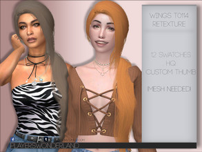 Sims 4 — Wings T0114 Retexture *MESH NEEDED* by PlayersWonderland — . Original Mesh by Wings . HQ . Custom thumbnail . 11