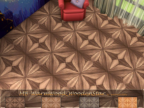 Sims 4 — MB-WarmWood_WoodenStar by matomibotaki — MB-WarmWood_WoodenStar, elegant wooden floor, comes in 4 different