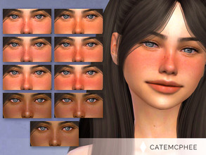 Sims 4 — B-05 / Kylie Blush by catemcphee — - 9 swatches - rosey cold blush - enjoy :)