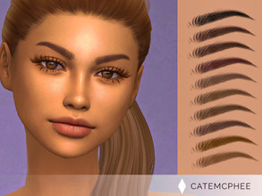 Sims 4 — EB-14 / Molly Brows by catemcphee — - 10 swatches - eyebrows - enjoy <3
