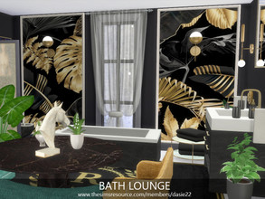 Sims 4 — Bath Lounge by dasie22 — Please, use code bb.moveobjects on before you place the room. Size: 8x5 Value: $ 18637