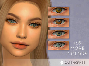 Sims 4 — E-02 / Anna Eyes by catemcphee — - 20 colors - eyes found in facepaint - enjoy <3