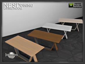 Sims 4 — Nesd dining room table by jomsims — Nesd dining room table