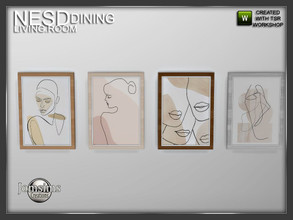 Sims 4 — Nesd dining room wall painting more big 1 by jomsims — Nesd dining room wall painting more big 1