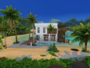 Sims 4 — Pietra by TrashSims — Hotel/townhouse/resort kinda residential lot. Two complete apartments identical in