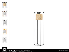 Sims 4 — Kalium Floor Lamp by wondymoon — - Kalium Balcony Living - Floor Lamp - Wondymoon|TSR - Creations'2021