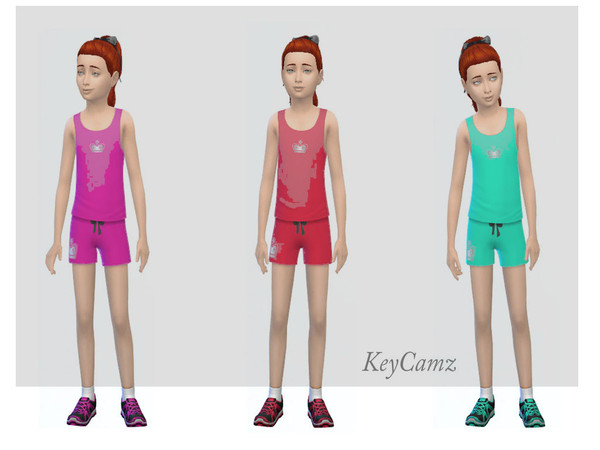 Sims 4 — KeyCamz Sneakers 0119 by ErinAOK — Girl's Athletic Sneakers 6 Swatches