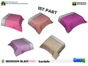 Sims 4 — kardofe_Bedroom BLACKPINK_Blanket by kardofe — Blanket to put on the bed, in five different options 