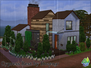 Sims 4 — Cypress Rest by Bozena — The house is located in the coast of whiskers district. Brindleton Bay -kitchen