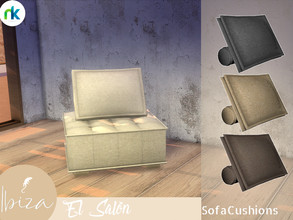 Sims 4 — Nikadema Ibiza El Salon Sofa Cushions by nikadema — These two cushions are the perfect combination for the sofa