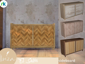 Sims 4 — Nikadema Ibiza El Salon Sideboard by nikadema — I wanted to make this sideboard for a special place on the room.