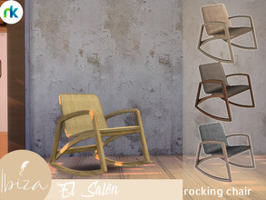 Sims 4 — Nikadema Ibiza El Salon Rocking Chair by nikadema — This rocking chair is a piece that I love on this room. I