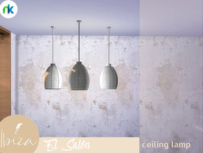 Sims 4 — Nikadema Ibiza El Salon Ceiling Lamp by nikadema — I wanted to add a piece to the room like this light, which is
