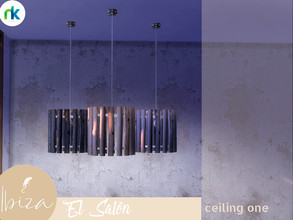 Sims 4 — Nikadema Ibiza El Salon Ceiling Lamp One by nikadema — For this living room, I wanted a light with personality,