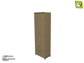 Sims 3 — Frida Shoe Closet Tall With Two Drawers And Two Doors by ArtVitalex — - Frida Shoe Closet Tall With Two Drawers