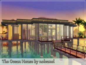 Sims 4 — The Ocean House / No CC by nolcanol — The Ocean House is a home for lovers of space and views of the beautiful