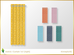 Sims 4 — Kinneytic92-ASTRID-curtain-1x1-right by Kinneytic92 — Curtain with scandinavian geometric pattern. Use it with