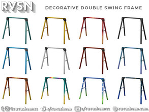 Sims 4 — Double Swing Frame - Patreon Early Access by RAVASHEEN — This is a decorative double swing frame. Use in