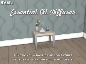 Sims 4 — Scent To Be Oil Diffuser - Patreon Early Access Mod by RAVASHEEN — This is a BGC essential oil diffuser complete