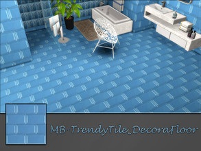 Sims 4 — MB-TrendyTile_DecoraFloor by matomibotaki — MB-TrendyTile_DecoraFloor, elegant tile floor in blue, part of the -