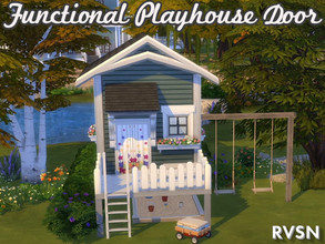 Sims 4 — House About That Playhouse Door - Patreon Early Access Mod by RAVASHEEN — This is a base game compatible object