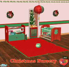 Sims 2 — evi\'s Christmas Nursery by evi — Christmas time for everybody in the family! NoFrills\' and Solfal\'s meshes
