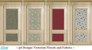 Sims 2 — jsf Designs Victorians by jsf — From jsf Designs, hand-crafted Victorian panels with florals and fabrics. Please