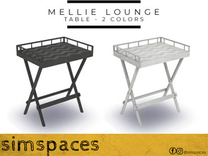 Sims 4 — Mellie Table by simspaces — A lovely little side table for any space, just waiting for your favorite book and a