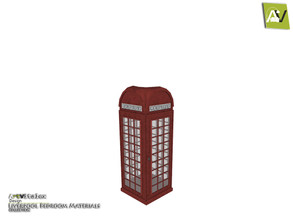Sims 4 — Liverpool Telephone Box by ArtVitalex — - Liverpool Telephone Box - ArtVitalex@TSR, Jan 2021