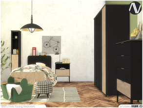 Sims 4 — York Young Bedroom by ArtVitalex — - York Young Bedroom - ArtVitalex@TSR, Jan 2021 - All objects three has a