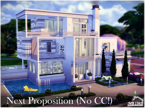 Sims 4 — Next Proposition (No CC!) by nobody13922 — A large, beautiful and modern house with a colorful and rich