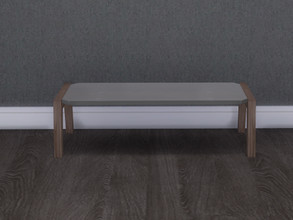 Sims 4 — The Home Office Coffee Table by seimar8 — Modern and contemporary designed with wood and dark smoked glass. Part