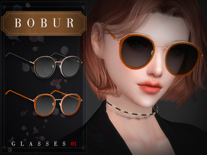 Sims 4 — Bobur Glasses 01 by Bobur2 — Glasses for female 4 colors HQ I hope you like it