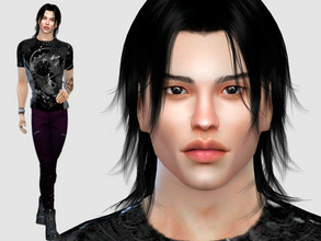Sims 4 — Hideki Yoshida by DarkWave14 — Download all CC's listed in the Required Tab to have the sim like in the