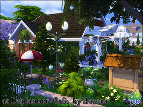 Sims 4 — at Duplantier by Bozena — Paranormal phenomena take place in this cafe, come and see for yourself. This cafe is