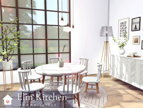 Sims 4 — Elin KITCHEN by Summerr_Plays — A modern Scandinavian inspired kitchern. Use on its own or place it in my Elin