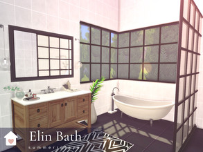 Sims 4 — Elin BATHROOM by Summerr_Plays — A modern Scandinavian inspired bathroom. Use on its own or place it in my Elin