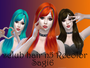 Sims 4 — S-club Hair TS4 N5 Recolor - Sagi6 by sagi6 — *NEEDS MESH link in REQUIRED *26 swatches