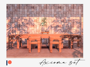 Sims 4 — Axioma dining set - Patreon Early Access for TSR by Winner9 — Stylish dining set. This set contains: 1) Dining