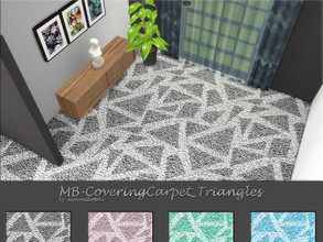 Sims 4 — MB-CoveringCarpet_Triangles by matomibotaki — MB-CoveringCarpet_Triangles. modern carpet with geometric pattern