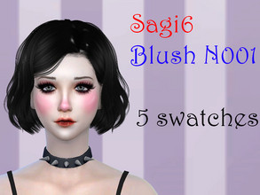 Sims 4 — Blush & Highlight N001 - Sagi6 by sagi6 — *Base game mesh (you will need the "Get Together" DLC in