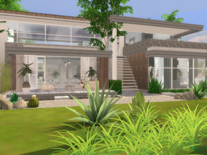 Sims 4 — Carmen by Suzz86 — Modern Home featuring kitchen,breakfast bar,dining area and livingroom. 3 Bedroom 2 Bathroom