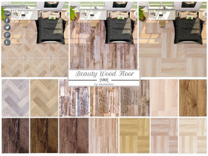 Sims 4 — [MM] Beauty Wood Floor by Moniamay72 — [MM] Beauty Wood Floor. 14 swatches. On the base game. Creation by
