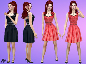 Sims 4 — Beautiful Elegant Dress by MeuryVidal — A beautiful dress for parties and various formal occasions.