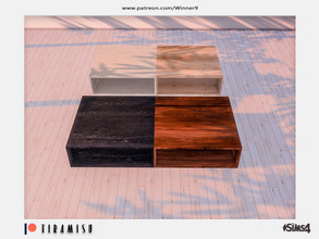 Sims 4 — Tiramisu - Coffee table open Patreon by Winner9 — Coffee table open from my Tiramisu set, you can find it easy