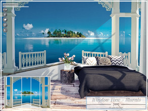 Sims 4 — [MM] Window View - 10 Murals by Moniamay72 — Marvelous Window View 10 Murals. All 3 wall sizes. On the base