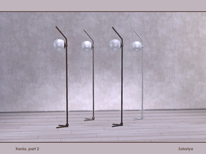 Sims 4 — Xenia, part 2. Floor Light by soloriya — Floor light. Part of Xenia Part 2 set. 4 color variations. Category: