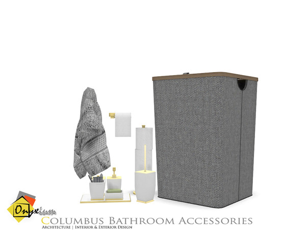 Sims 4 — Columbus Bathroom Accessories by Onyxium — Onyxium@TSR Design Workshop Bathroom Collection | Belong To The 2021
